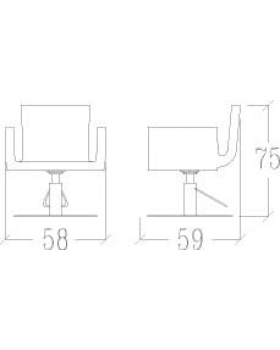 Кресло парикмахерское "chic collection GAGA"