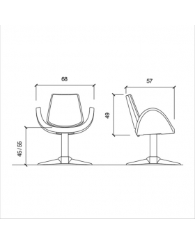 Кресло парикмахерское "Alipes Black R"