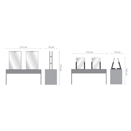 Зеркало парикмахерское "FAIR 4C"