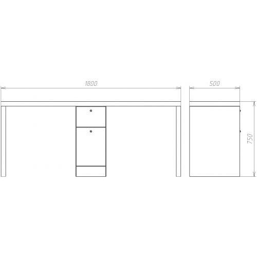 Маникюрный стол "Double ECO"