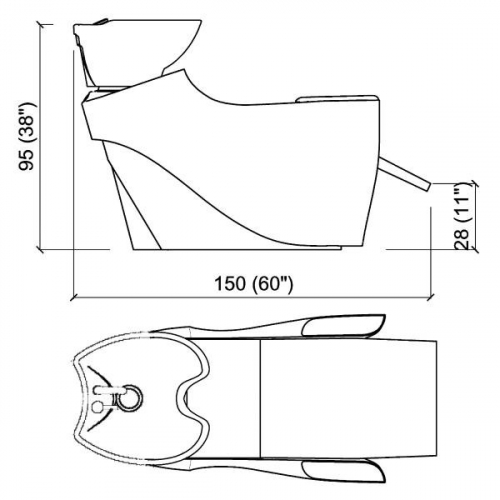 Мойка парикмахерская "MUU MUU ECO E"