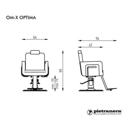 Кресло парикмахерское "OM-X UNISEX OPTIMA"