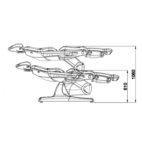 Косметологическое кресло "HZ-3870" 3 мотора