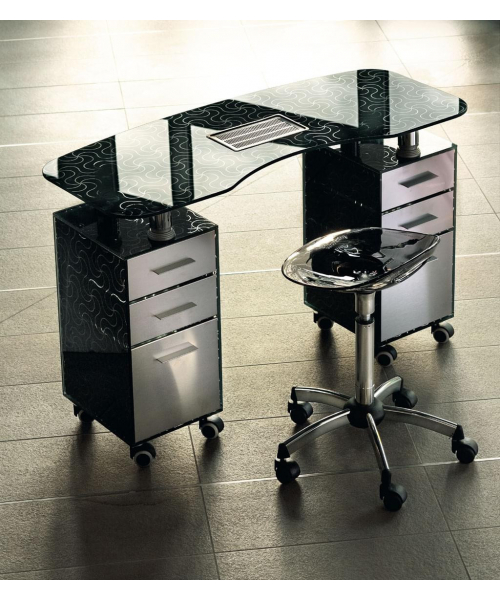 Стол маникюрный 2-ной с вытяжкой "188LХ/F2"